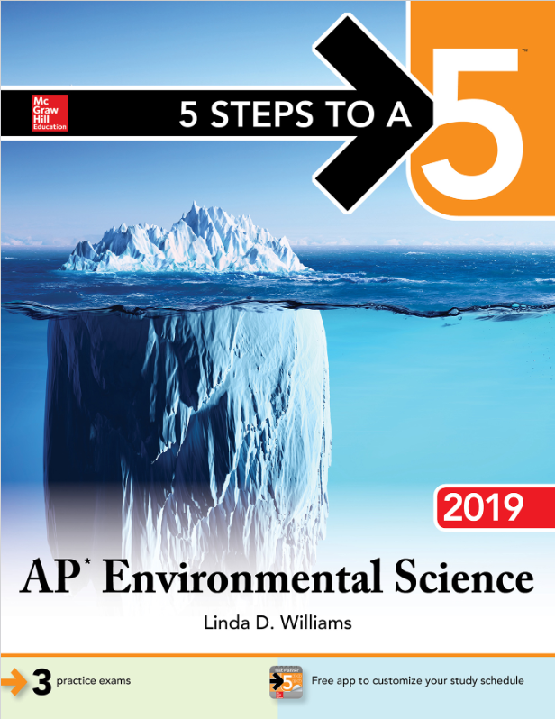 Book cover of 5 Steps to a 5: AP Environmental Science 2019 by Linda Williams Book cover of 5 Steps to a 5: AP Environmental Science 2019 by Linda Williams